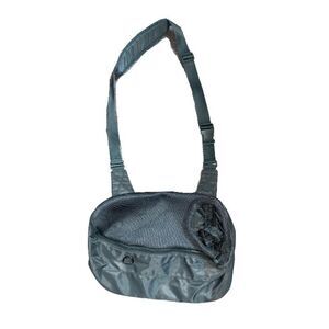 Top Paw Sling Pet Carrier Dog Cat Mesh Grey With Bungee Leash Soft Travel Car